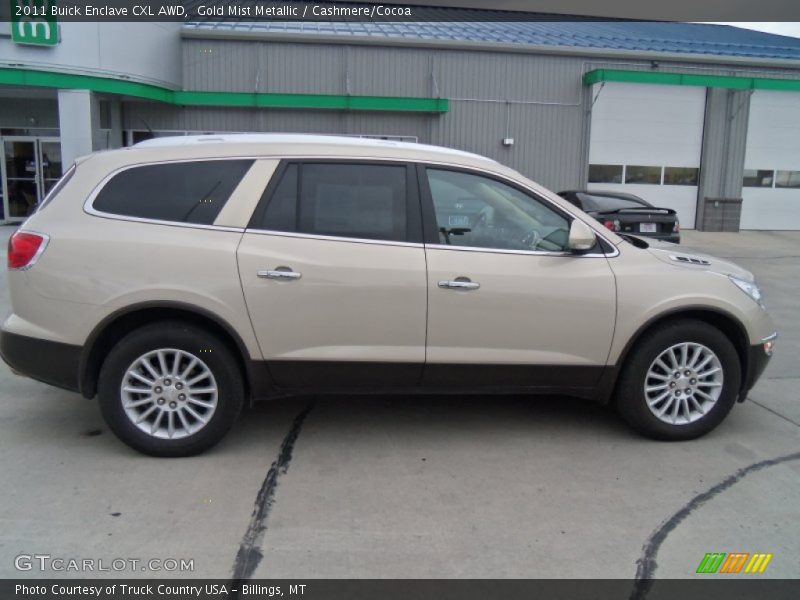 Gold Mist Metallic / Cashmere/Cocoa 2011 Buick Enclave CXL AWD