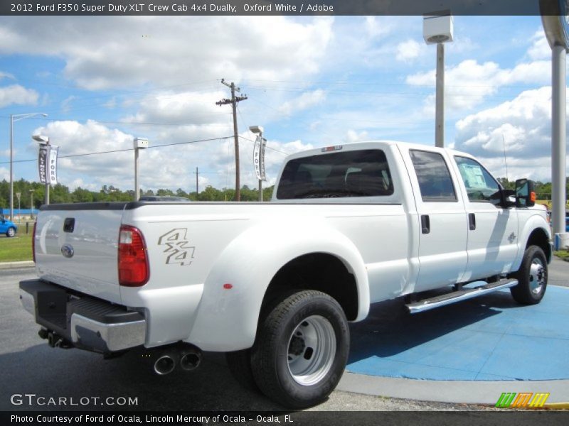 Oxford White / Adobe 2012 Ford F350 Super Duty XLT Crew Cab 4x4 Dually