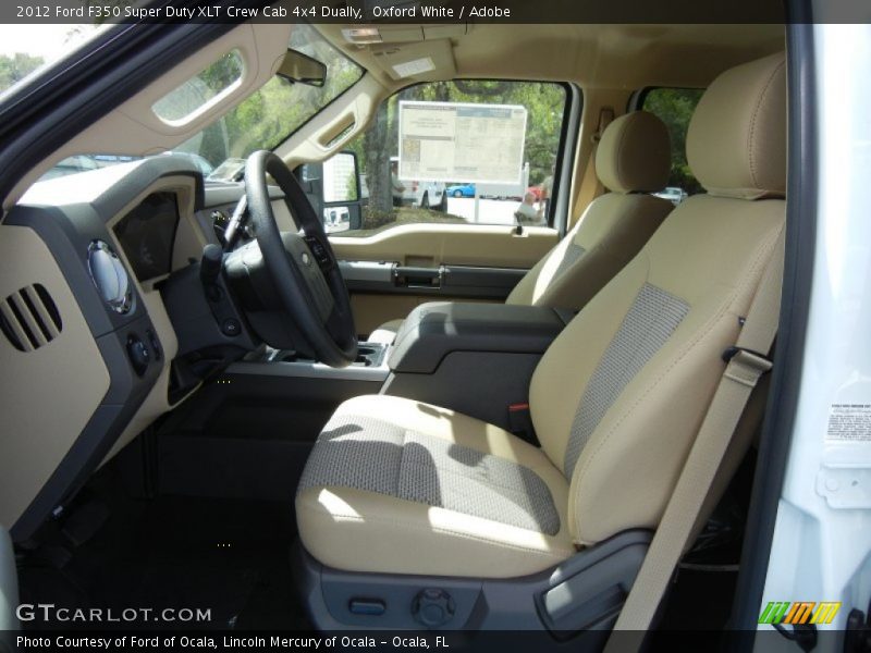 Oxford White / Adobe 2012 Ford F350 Super Duty XLT Crew Cab 4x4 Dually