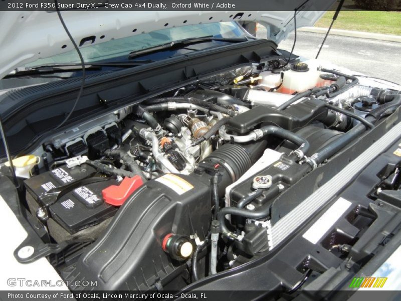 Oxford White / Adobe 2012 Ford F350 Super Duty XLT Crew Cab 4x4 Dually