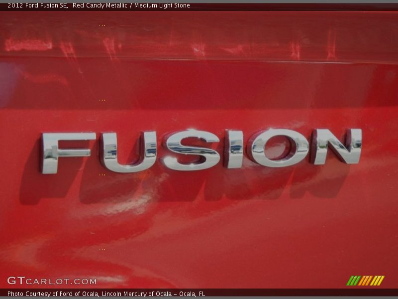 Red Candy Metallic / Medium Light Stone 2012 Ford Fusion SE