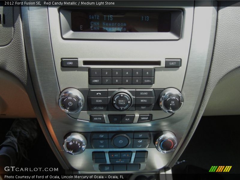 Red Candy Metallic / Medium Light Stone 2012 Ford Fusion SE