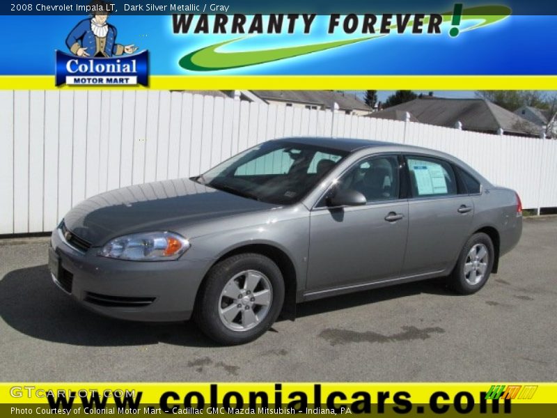Dark Silver Metallic / Gray 2008 Chevrolet Impala LT