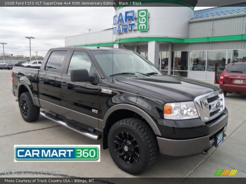 Black / Black 2008 Ford F150 XLT SuperCrew 4x4 60th Anniversary Edition