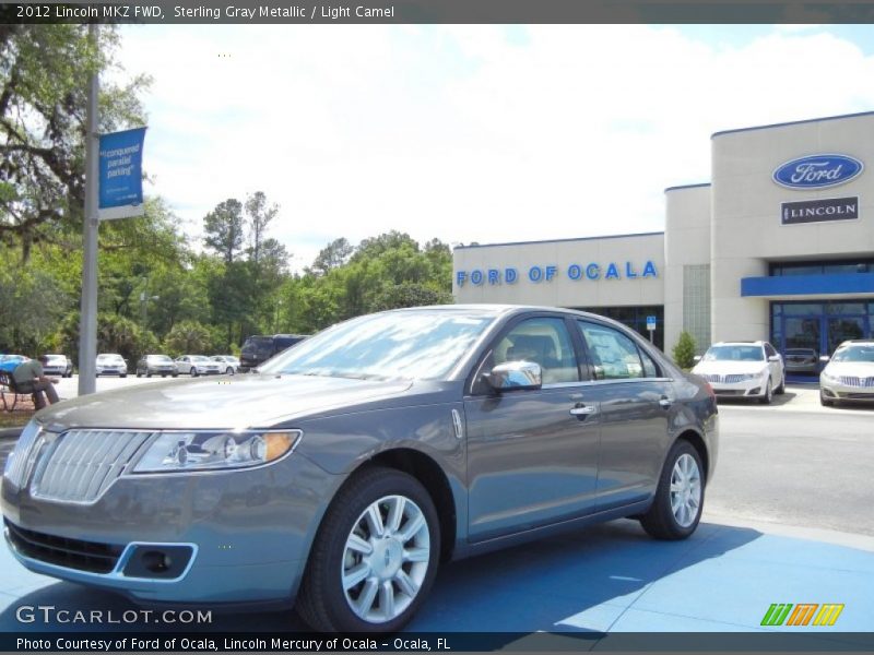 Sterling Gray Metallic / Light Camel 2012 Lincoln MKZ FWD
