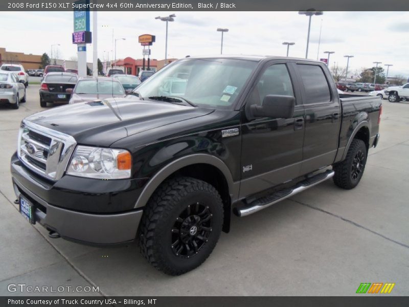 Black / Black 2008 Ford F150 XLT SuperCrew 4x4 60th Anniversary Edition