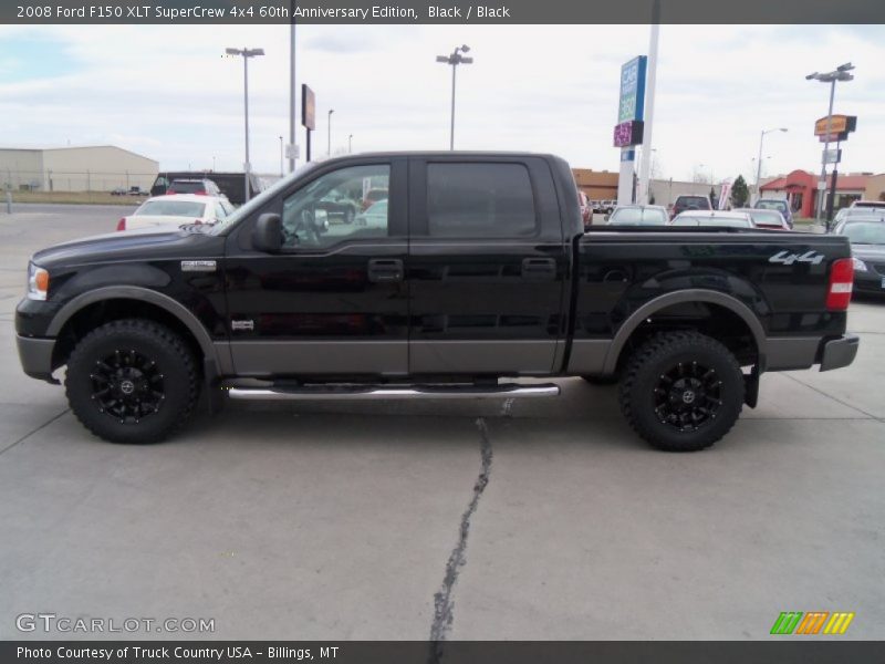 Black / Black 2008 Ford F150 XLT SuperCrew 4x4 60th Anniversary Edition