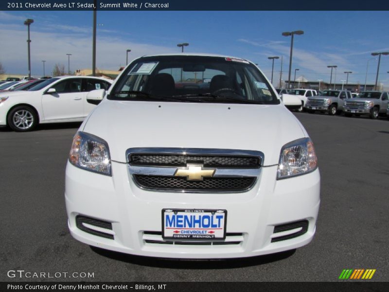 Summit White / Charcoal 2011 Chevrolet Aveo LT Sedan
