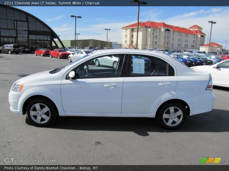 Summit White / Charcoal 2011 Chevrolet Aveo LT Sedan
