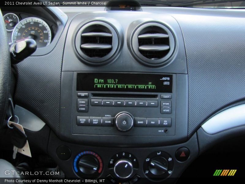 Summit White / Charcoal 2011 Chevrolet Aveo LT Sedan