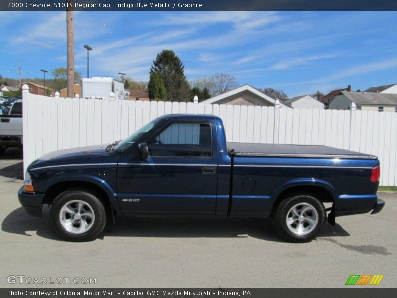 Indigo Blue Metallic / Graphite 2000 Chevrolet S10 LS Regular Cab