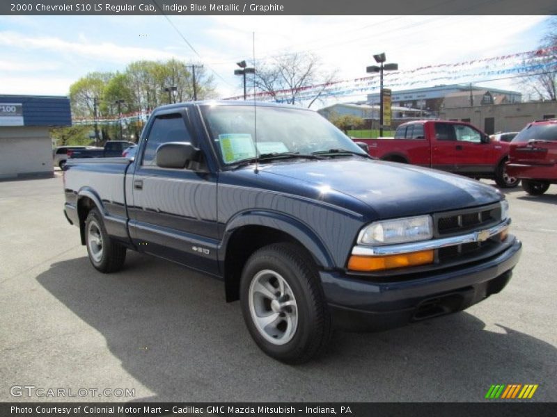 Indigo Blue Metallic / Graphite 2000 Chevrolet S10 LS Regular Cab