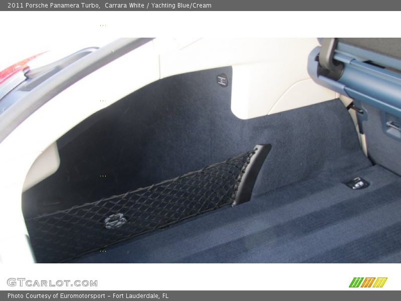 Carrara White / Yachting Blue/Cream 2011 Porsche Panamera Turbo