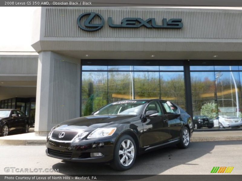 Obsidian Black / Black 2008 Lexus GS 350 AWD