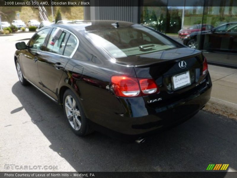 Obsidian Black / Black 2008 Lexus GS 350 AWD