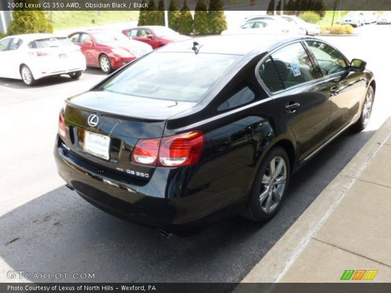 Obsidian Black / Black 2008 Lexus GS 350 AWD