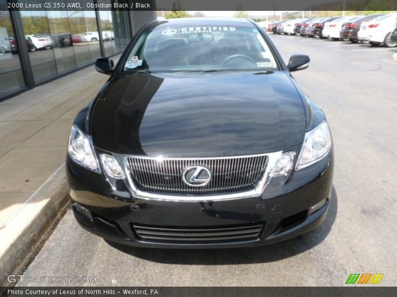 Obsidian Black / Black 2008 Lexus GS 350 AWD
