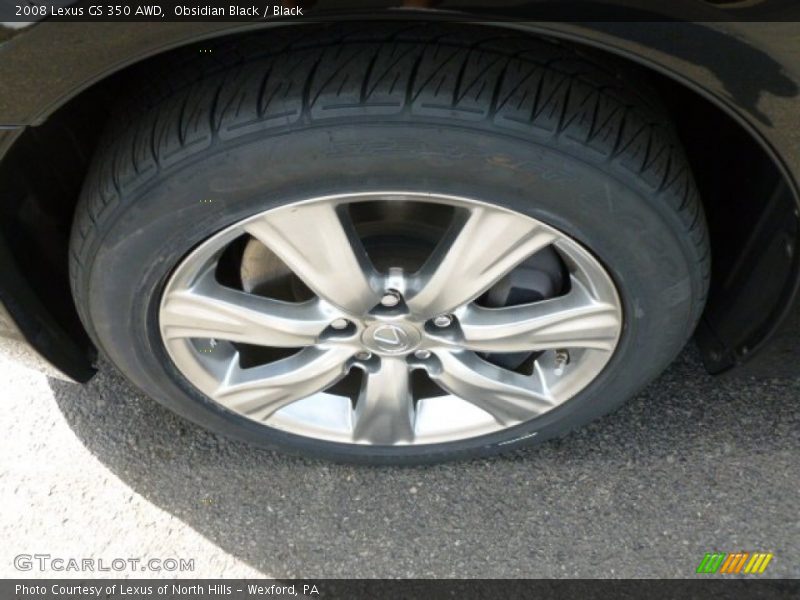 Obsidian Black / Black 2008 Lexus GS 350 AWD