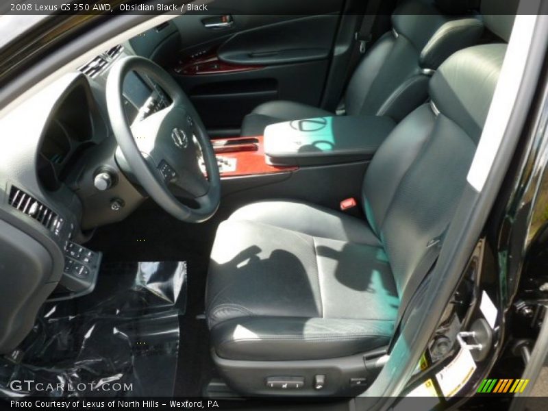 Obsidian Black / Black 2008 Lexus GS 350 AWD