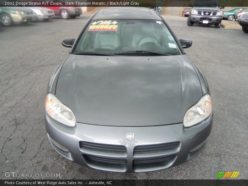 Dark Titanium Metallic / Black/Light Gray 2002 Dodge Stratus R/T Coupe