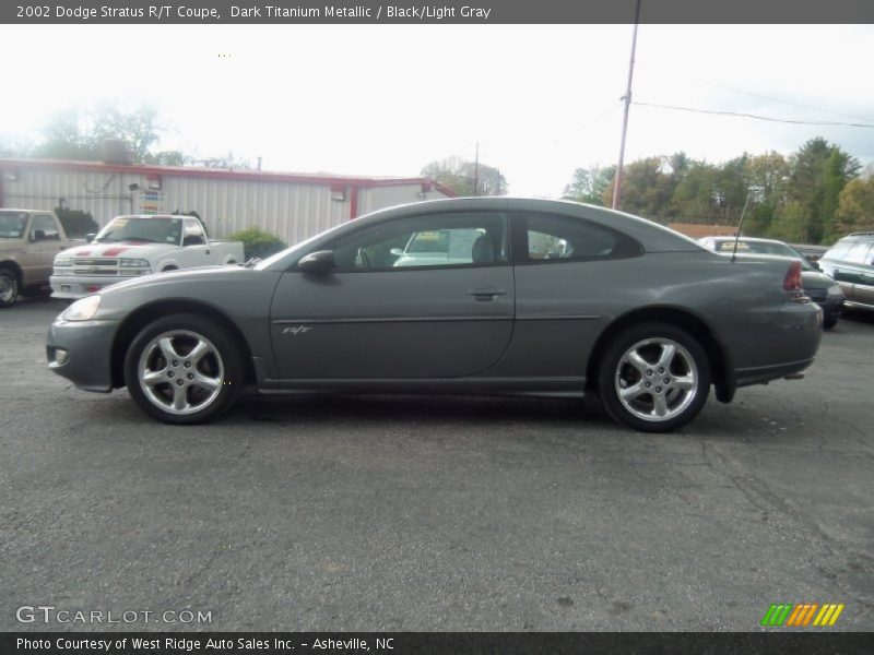 Dark Titanium Metallic / Black/Light Gray 2002 Dodge Stratus R/T Coupe
