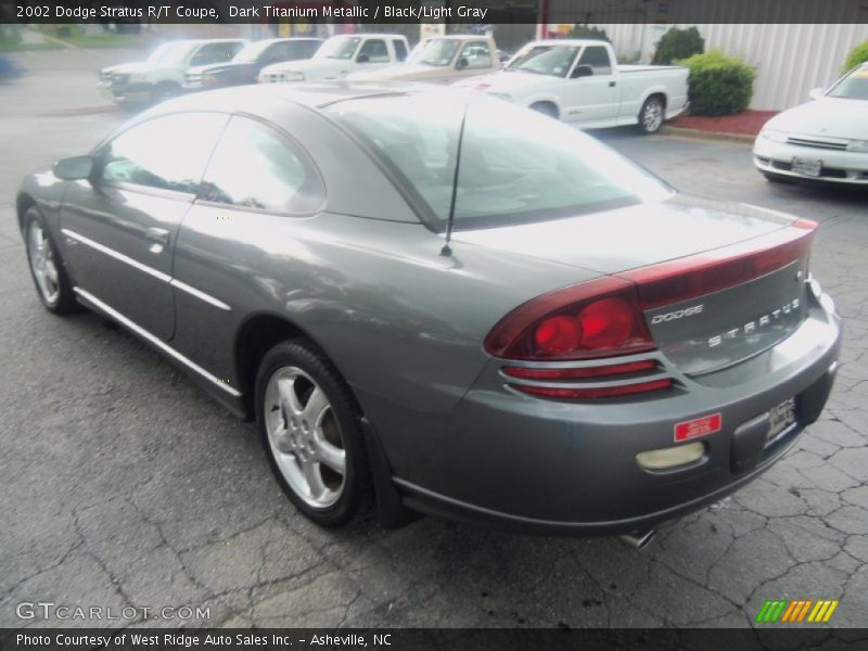 Dark Titanium Metallic / Black/Light Gray 2002 Dodge Stratus R/T Coupe