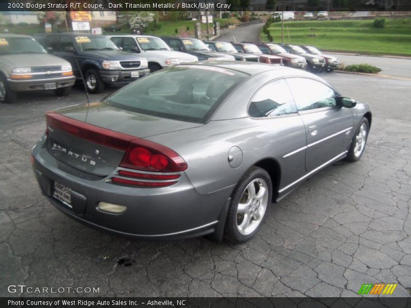 Dark Titanium Metallic / Black/Light Gray 2002 Dodge Stratus R/T Coupe