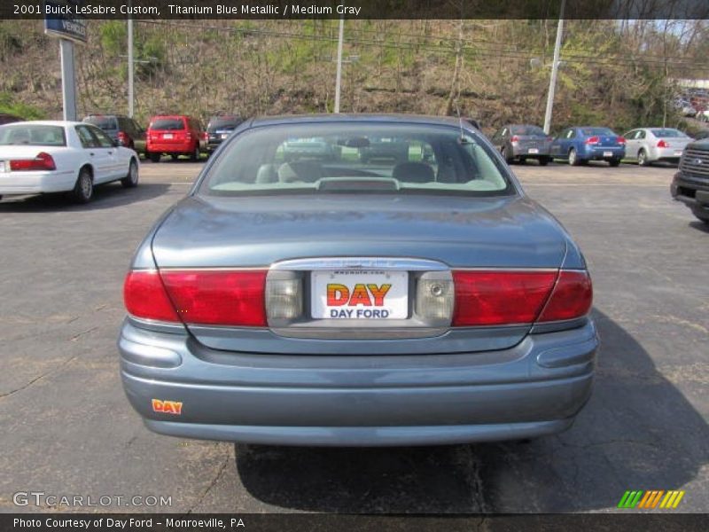 Titanium Blue Metallic / Medium Gray 2001 Buick LeSabre Custom