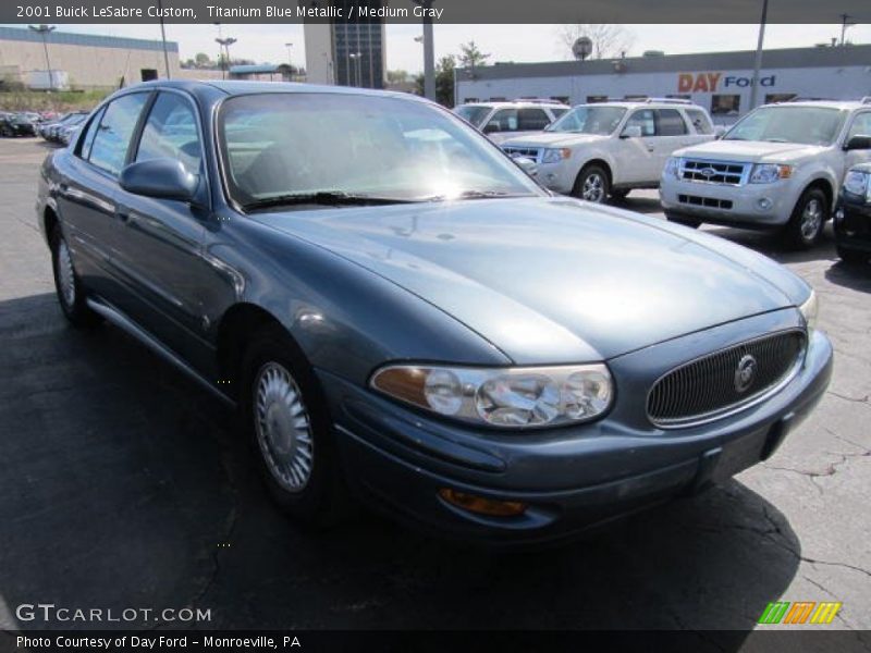 Titanium Blue Metallic / Medium Gray 2001 Buick LeSabre Custom
