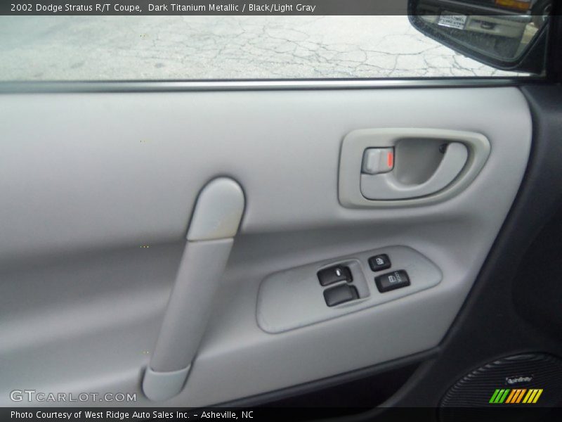 Dark Titanium Metallic / Black/Light Gray 2002 Dodge Stratus R/T Coupe