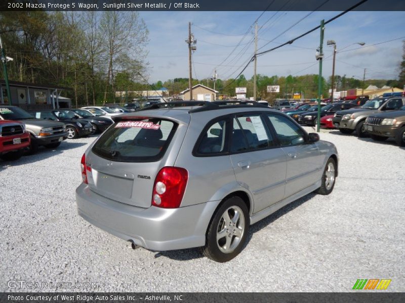 Sunlight Silver Metallic / Off Black 2002 Mazda Protege 5 Wagon