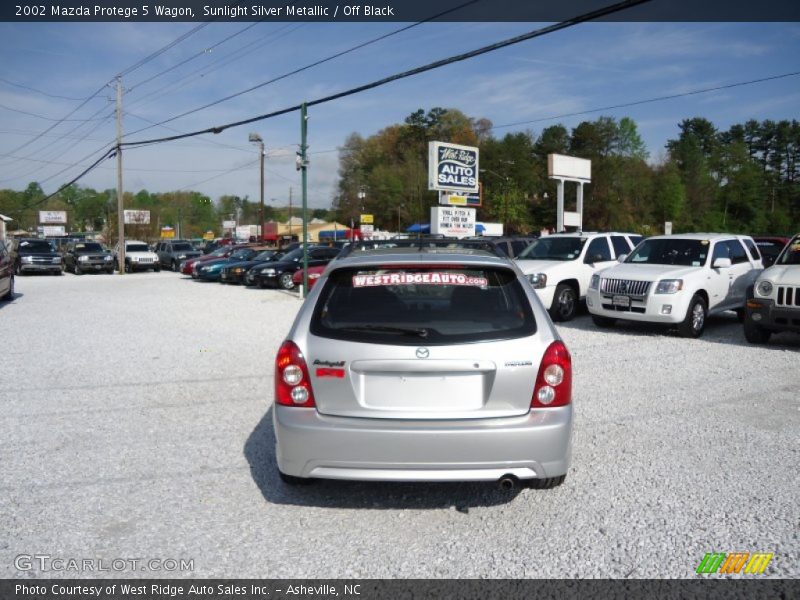 Sunlight Silver Metallic / Off Black 2002 Mazda Protege 5 Wagon