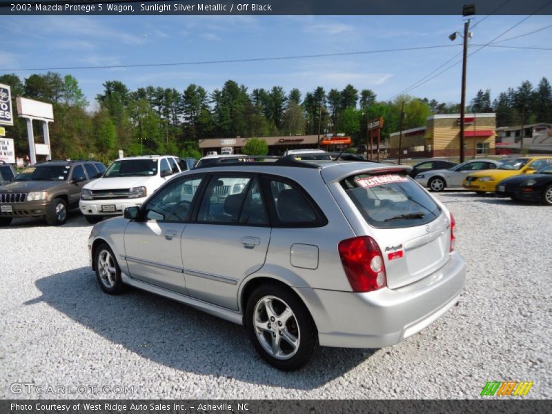 Sunlight Silver Metallic / Off Black 2002 Mazda Protege 5 Wagon