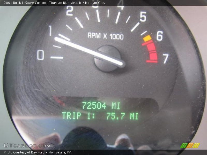 Titanium Blue Metallic / Medium Gray 2001 Buick LeSabre Custom