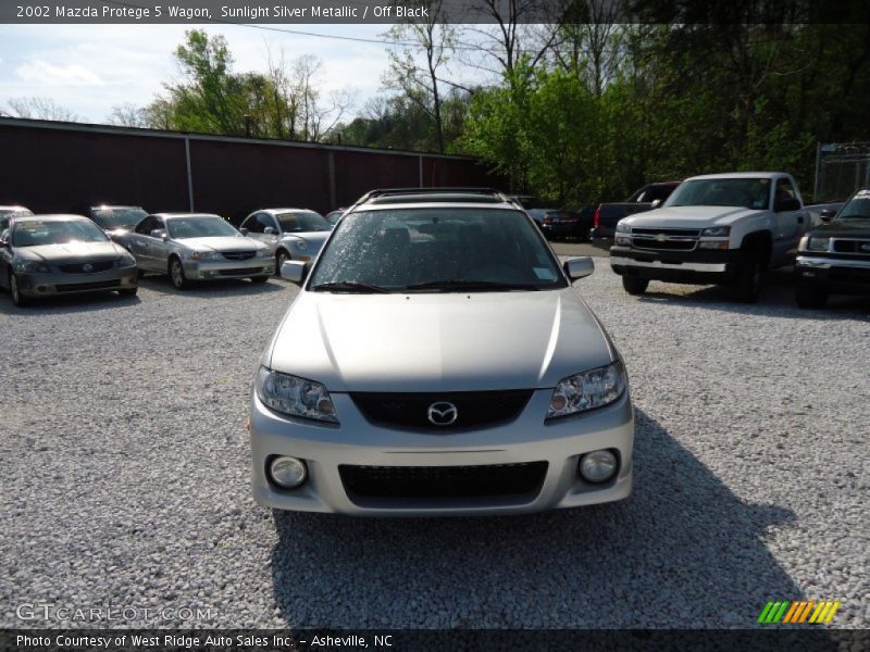 Sunlight Silver Metallic / Off Black 2002 Mazda Protege 5 Wagon