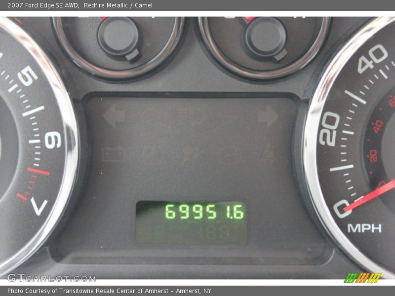 Redfire Metallic / Camel 2007 Ford Edge SE AWD