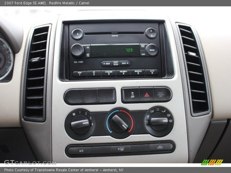 Redfire Metallic / Camel 2007 Ford Edge SE AWD