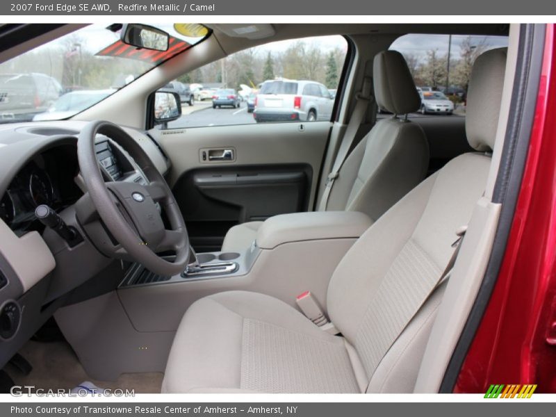 Redfire Metallic / Camel 2007 Ford Edge SE AWD