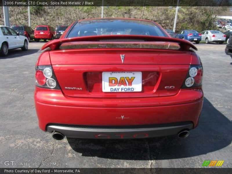 Spice Red Metallic / Black 2006 Pontiac GTO Coupe