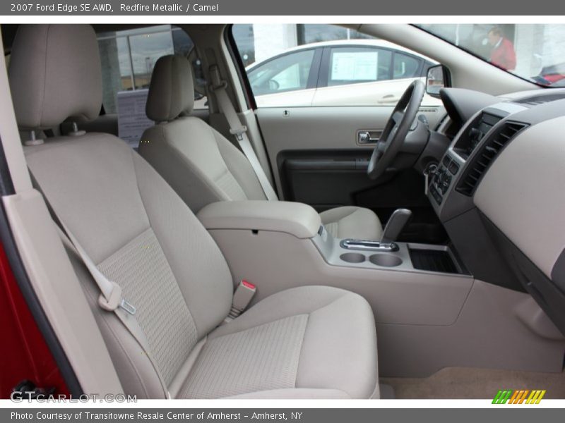Redfire Metallic / Camel 2007 Ford Edge SE AWD