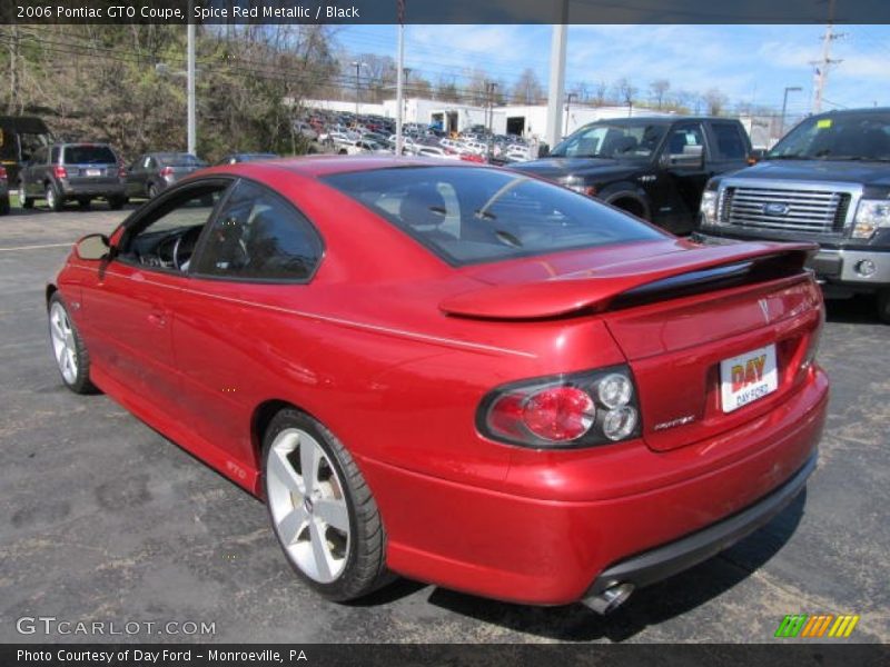 Spice Red Metallic / Black 2006 Pontiac GTO Coupe