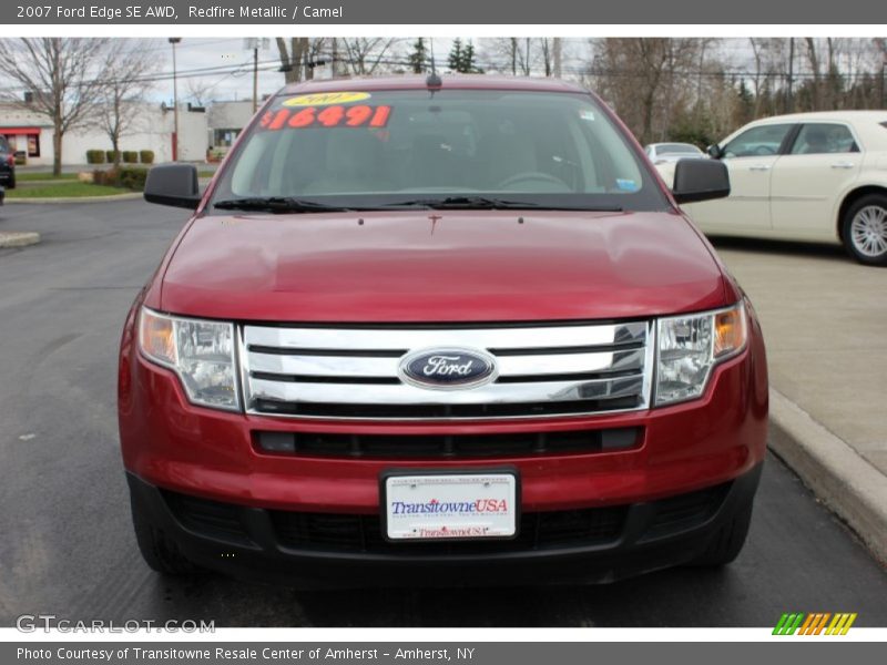 Redfire Metallic / Camel 2007 Ford Edge SE AWD