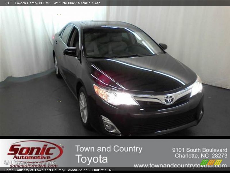Attitude Black Metallic / Ash 2012 Toyota Camry XLE V6