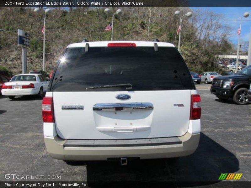 Oxford White / Charcoal Black/Camel 2007 Ford Expedition EL Eddie Bauer