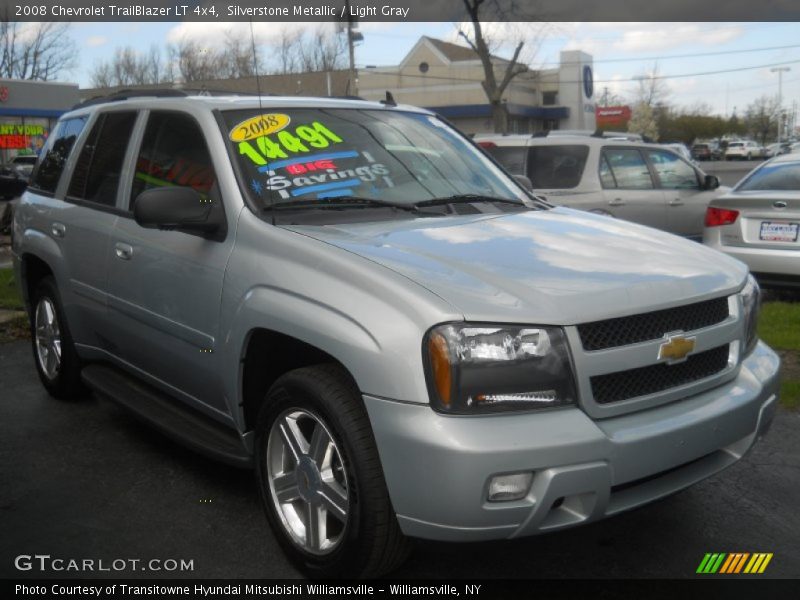 Silverstone Metallic / Light Gray 2008 Chevrolet TrailBlazer LT 4x4