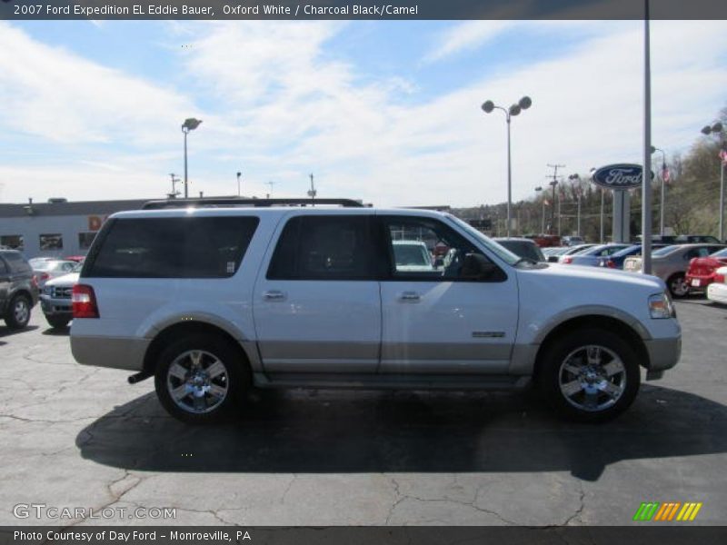 Oxford White / Charcoal Black/Camel 2007 Ford Expedition EL Eddie Bauer