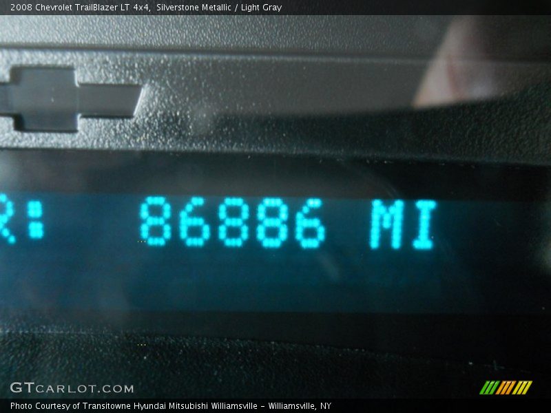 Silverstone Metallic / Light Gray 2008 Chevrolet TrailBlazer LT 4x4