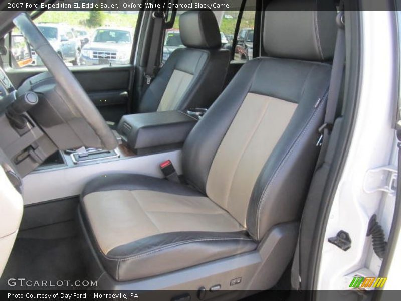 Oxford White / Charcoal Black/Camel 2007 Ford Expedition EL Eddie Bauer