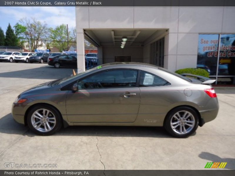 Galaxy Gray Metallic / Black 2007 Honda Civic Si Coupe