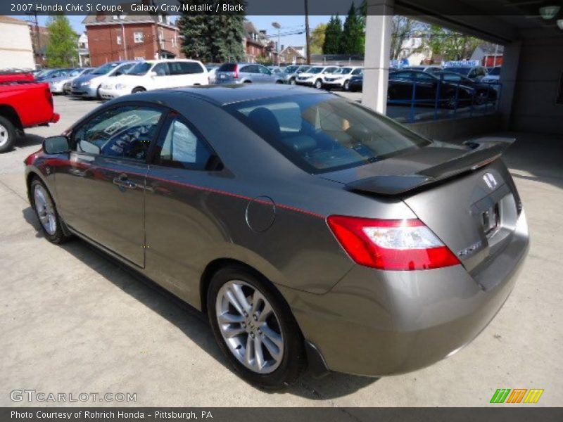 Galaxy Gray Metallic / Black 2007 Honda Civic Si Coupe